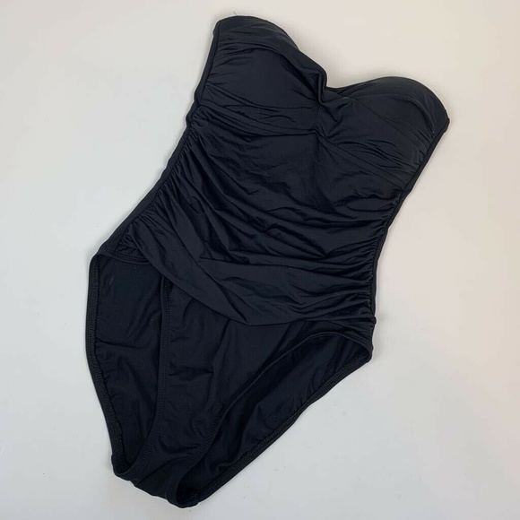 La Blanca Other - La Blanca One Piece Swimsuit Black Strapless 8